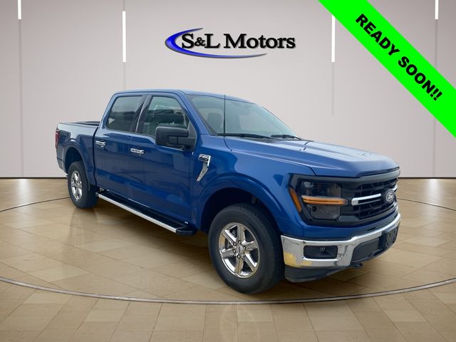 Atlas Blue Metallic 2025 Ford F-150 XLT SuperCrew 4WD Pickup Truck Four-Wheel Drive Automatic