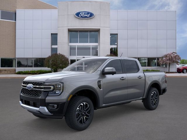 Gray 2026 Ford Ranger Lariat SuperCrew 4WD Pickup Truck Four-Wheel Drive Automatic