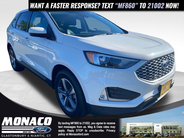 White Metallic 2023 Ford Edge SUV / Crossover All-Wheel Drive 8-Speed Automatic