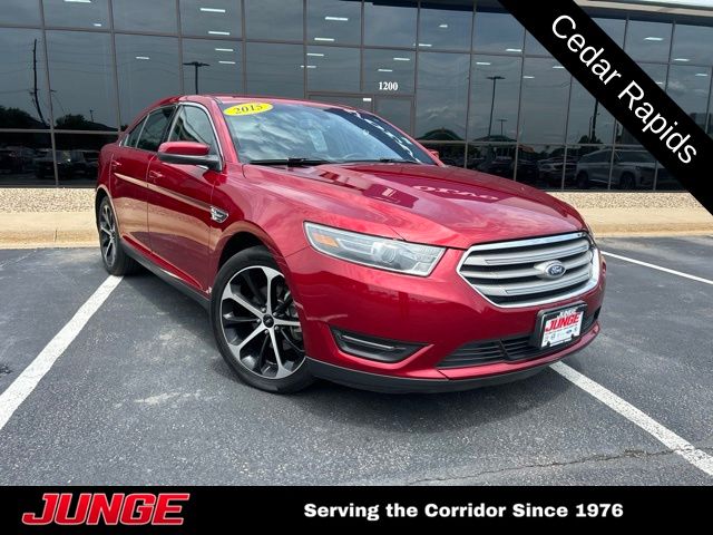 Red 2015 Ford Taurus Sedan All-Wheel Drive 6-Speed Automatic