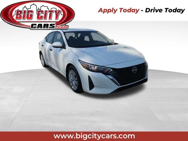 White (Fresh Powder) 2024 Nissan Sentra Sedan Front-Wheel Drive Continuously Variable Transmission