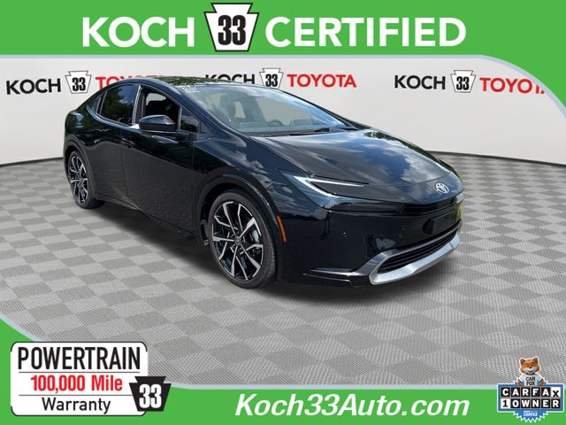 Midnight Black Metallic 2024 Toyota Prius Prime Hatchback Front-Wheel Drive Continuously Variable Transmission