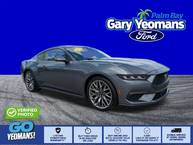 Carbonized Gray Metallic 2024 Ford Mustang EcoBoost Premium Fastback RWD Coupe Rear-Wheel Drive Automatic
