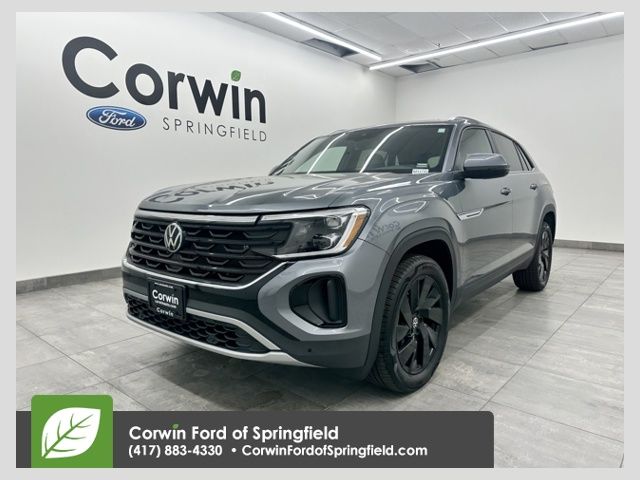 Pure Gray 2025 Volkswagen Atlas Cross Sport SE 4Motion with Technology SUV / Crossover All-Wheel Drive 8-Speed Automatic