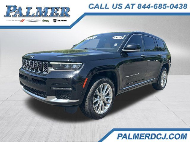 Diamond Black Crystal Pearlcoat 2021 Jeep Grand Cherokee L Summit RWD SUV / Crossover 4X2 8-Speed Automatic