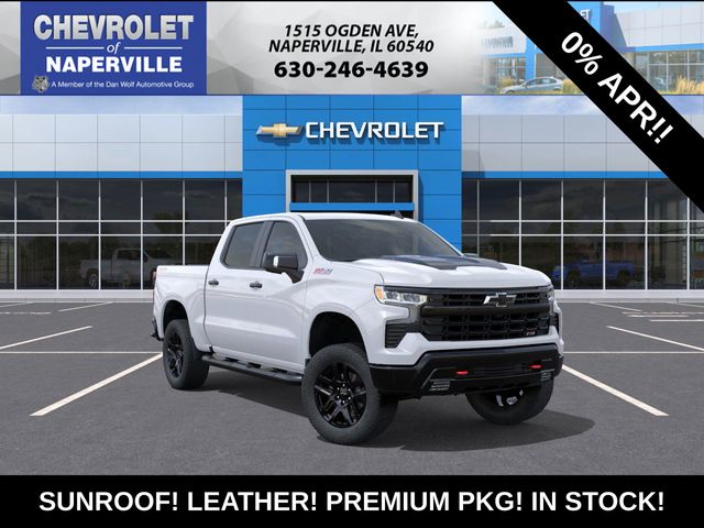 Summit White 2026 Chevrolet Silverado 1500 LT Trail Boss Crew Cab 4WD Pickup Truck Four-Wheel Drive Automatic