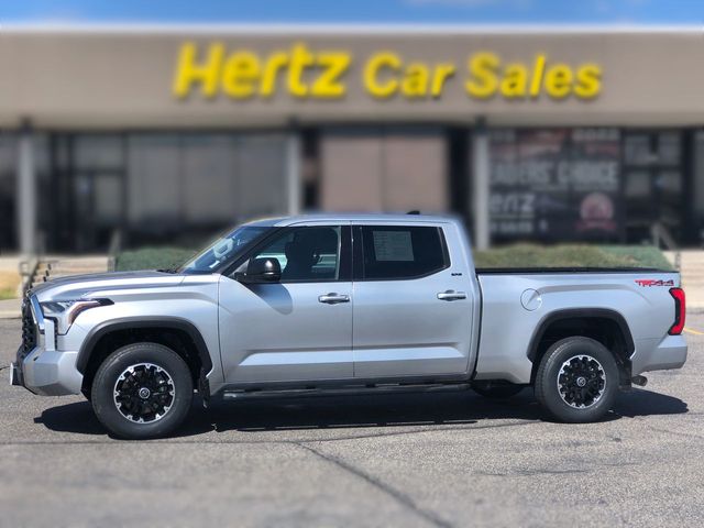 Celestial Silver Metallic 2023 Toyota Tundra SR5 CrewMax Cab LB 4WD Pickup Truck Four-Wheel Drive Automatic