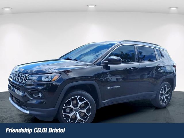 Diamond Black Crystal Pearlcoat 2025 Jeep Compass SUV / Crossover Four-Wheel Drive 8-Speed Automatic