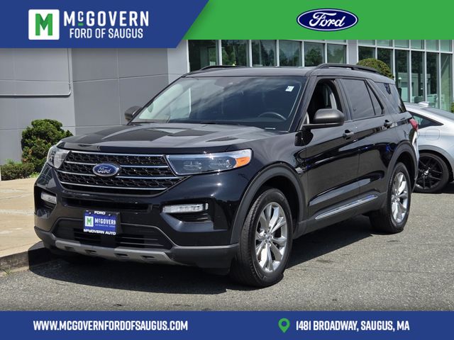 Black Metallic 2023 Ford Explorer SUV / Crossover All-Wheel Drive Automatic