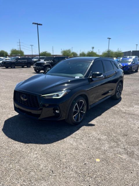 Black Obsidian 2024 INFINITI QX50 SUV / Crossover Front-Wheel Drive Continuously Variable Transmission
