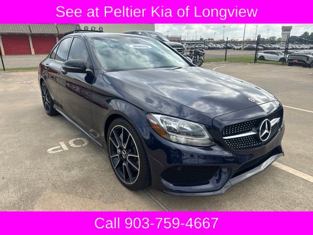 Blue 2018 Mercedes-Benz C-Class Sedan All-Wheel Drive 9-Speed Automatic