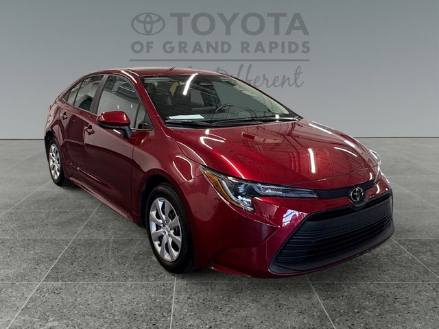 Red (Ruby Flare Pearl) 2026 Toyota Corolla LE FWD Sedan Front-Wheel Drive Continuously Variable Transmission