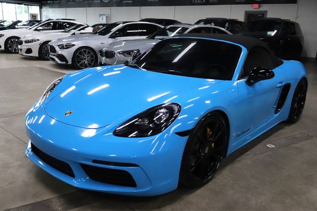 Blue 2019 Porsche 718 Boxster RWD Convertible Rear-Wheel Drive Automatic