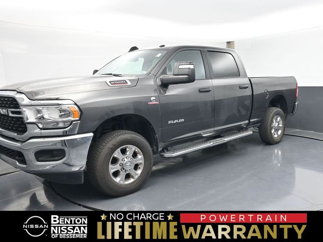 Gray (Granite Crystal Metallic Clearcoat) 2024 RAM 2500 Big Horn Crew Cab 4WD Pickup Truck Four-Wheel Drive 6-Speed Automatic