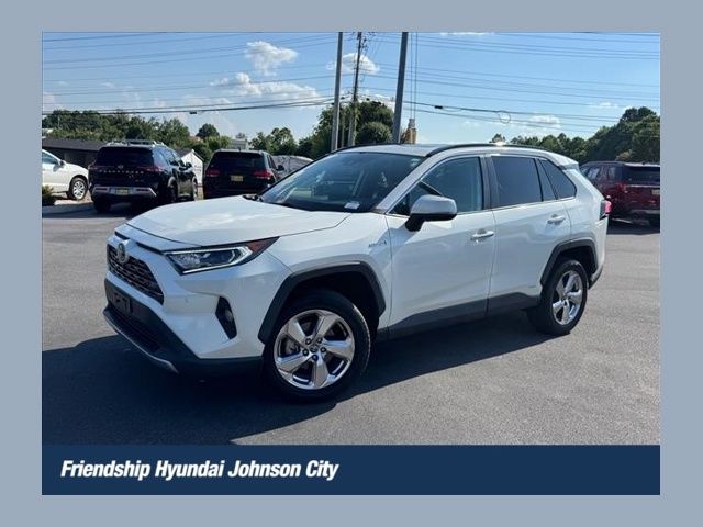 White (Blizzard Pearl) 2020 Toyota RAV4 Hybrid Limited AWD SUV / Crossover All-Wheel Drive Continuously Variable Transmission