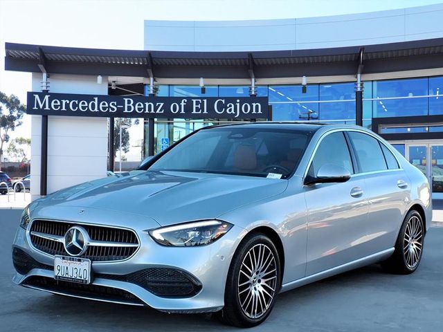 Cirrus Silver Metallic 2025 Mercedes-Benz C-Class Sedan All-Wheel Drive 9-Speed Automatic