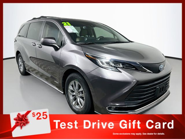 Predawn Gray Mica 2021 Toyota Sienna Minivan Front-Wheel Drive Continuously Variable Transmission