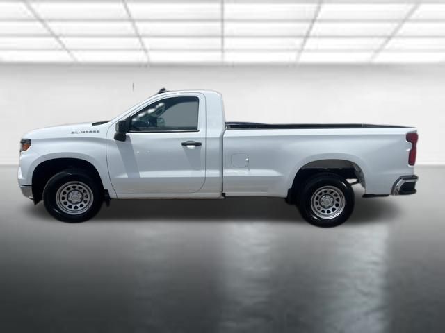 Summit White 2025 Chevrolet Silverado 1500 Work Truck Regular Cab LB RWD Pickup Truck 4X2 Automatic
