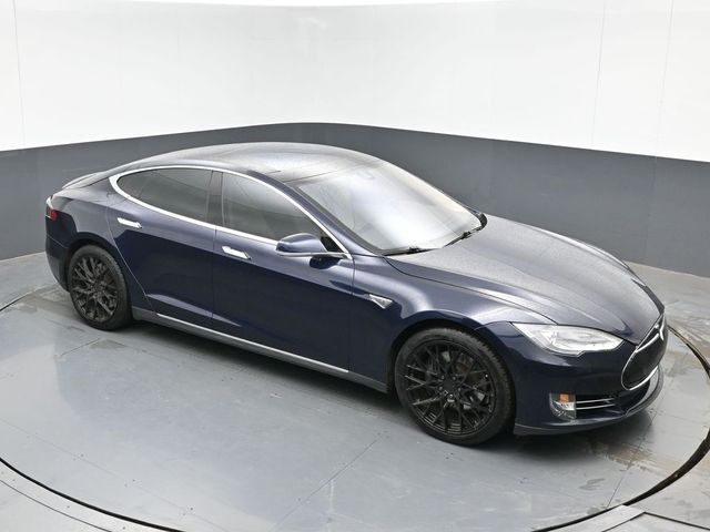 Blue Metallic 2014 Tesla Model S 85 RWD Sedan Rear-Wheel Drive 1-Speed Automatic