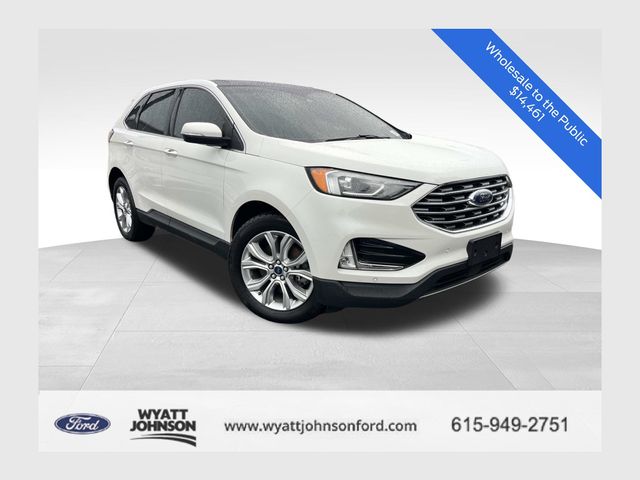 White Metallic 2020 Ford Edge SUV / Crossover All-Wheel Drive 8-Speed Automatic