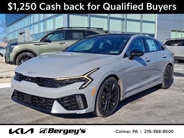 Wolf Gray 2026 Kia K5 GT FWD Sedan Front-Wheel Drive 8-Speed Dual Clutch