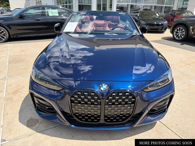 Tanzanite Blue II Metallic 2024 BMW 4 Series Convertible Rear-Wheel Drive 8-Speed Automatic