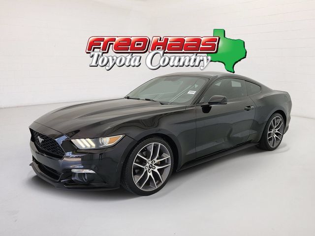Black 2015 Ford Mustang Coupe Rear-Wheel Drive 6-Speed Automatic
