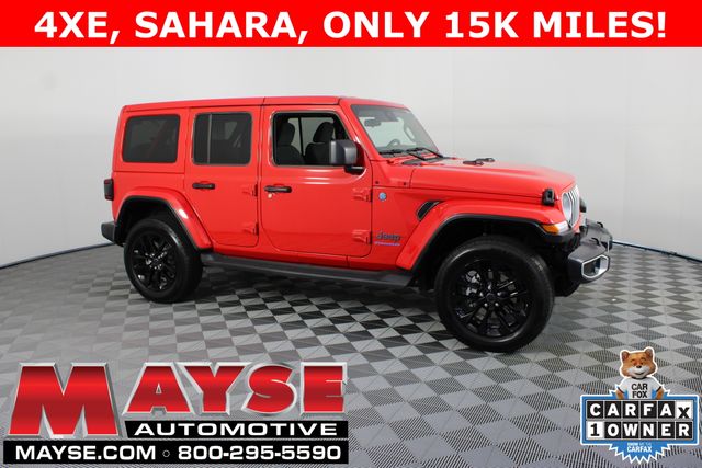 Firecracker Red Clearcoat 2025 Jeep Wrangler 4xe Sahara 4WD SUV / Crossover Four-Wheel Drive 8-Speed Automatic