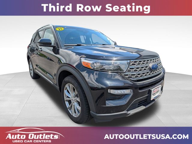 Black Metallic 2022 Ford Explorer SUV / Crossover All-Wheel Drive Automatic