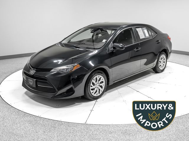 Black Sand Pearl 2017 Toyota Corolla Sedan Front-Wheel Drive Continuously Variable Transmission
