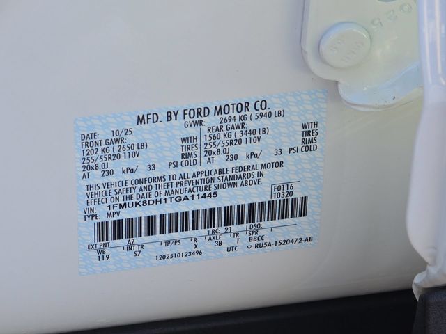 New 2026 Star White Metallic Tri-Coat Ford Active image 16