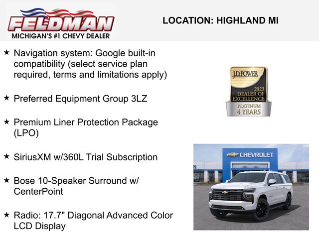 New 2025 Chevrolet Suburban For Sale in Livonia, MI