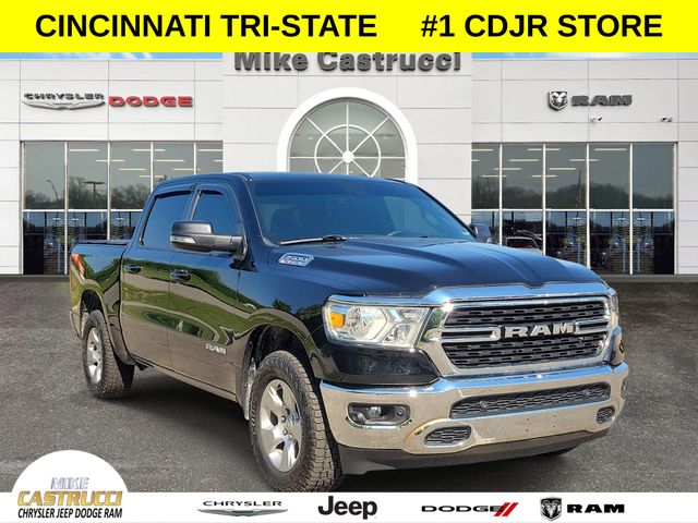 Diamond Black Crystal Pearlcoat 2022 RAM 1500 Pickup Truck Four-Wheel Drive 8-Speed Automatic