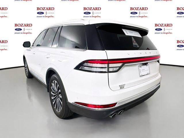 2022 Pristine White Metallic Tri-Coat Lincoln Aviator Reserve RWD SUV