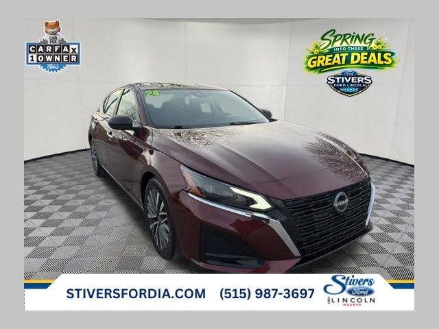 Garnet Pearl Metallic 2024 Nissan Altima 2.5 SV FWD Sedan Front-Wheel Drive Continuously Variable Transmission