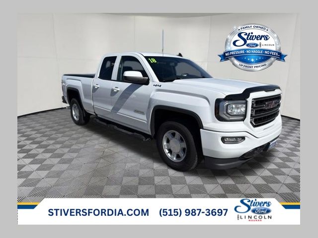 Summit White 2018 GMC Sierra 1500 Pickup Truck Four-Wheel Drive 6-Speed Automatic Overdrive