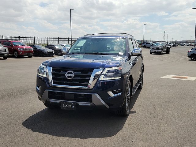 Hermosa Blue Pearl 2023 Nissan Armada Platinum 4WD SUV / Crossover Four-Wheel Drive 7-Speed Automatic