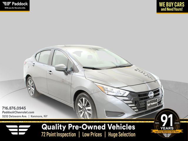 Gray (Gun Metallic) 2025 Nissan Versa Sedan Front-Wheel Drive Continuously Variable Transmission
