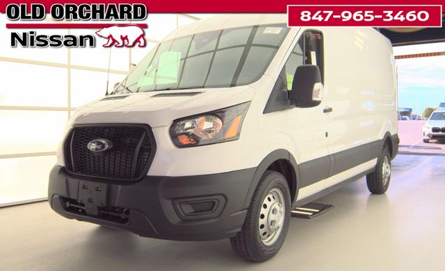 White 2024 Ford Transit Cargo 250 Medium Roof LB AWD Van All-Wheel Drive