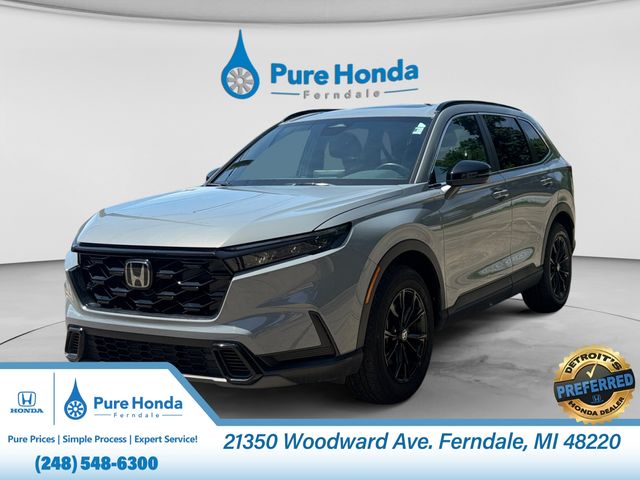 Urban Gray Pearl 2025 Honda CR-V Hybrid Sport AWD SUV / Crossover All-Wheel Drive Continuously Variable Transmission
