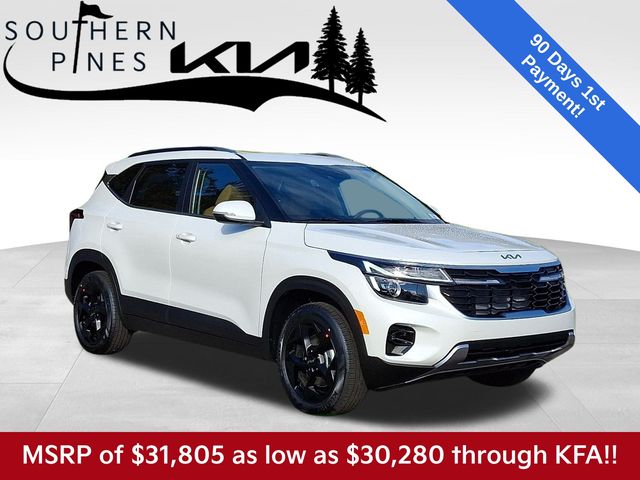 Snow White Pearl 2026 Kia Seltos EX AWD SUV / Crossover All-Wheel Drive Continuously Variable Transmission