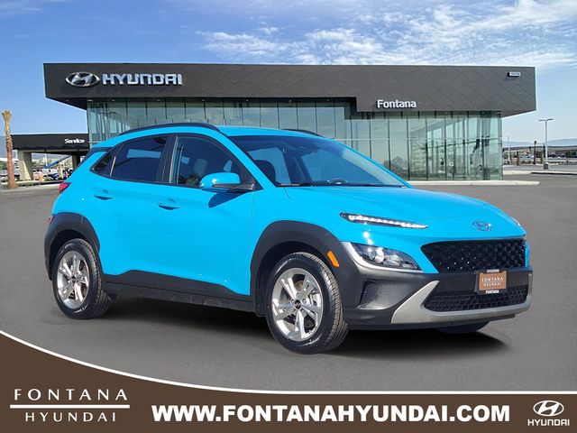 Teal 2022 Hyundai Kona SUV / Crossover All-Wheel Drive Continuously Variable Transmission