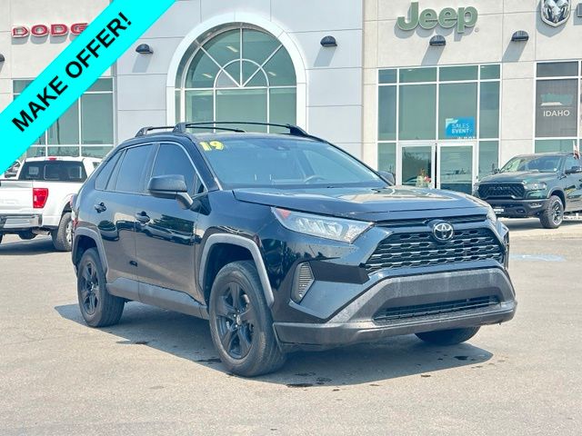 Midnight Black Metallic 2019 Toyota RAV4 SUV / Crossover Front-Wheel Drive 8-Speed Automatic