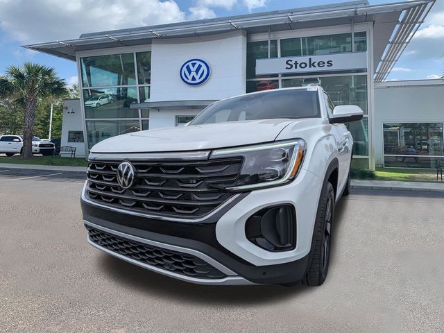 2026 Volkswagen Atlas Cross Sport 2.0T SEL White/off-white at Stokes Volkswagen