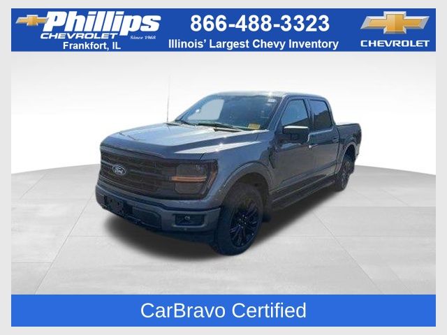 Gray Metallic 2025 Ford F-150 XLT SuperCrew 4WD Pickup Truck Four-Wheel Drive Automatic