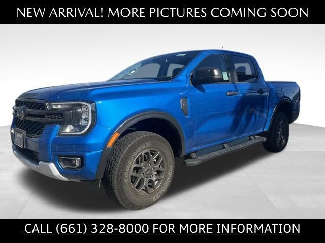 Blue Metallic 2024 Ford Ranger Pickup Truck Four-Wheel Drive Automatic
