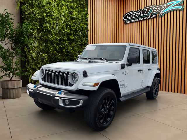 2024 JEEP WRANGLER SAHARA 4XE • 4X4 • PLUG-IN HYBRID CLEAN CARFAX • 1 OWNER BODY COLOR HARD TOP • ADAPTIVE CRUISE • APPLE CARPLAY • REMOTE START Thumbnail