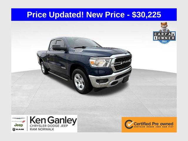 Patriot Blue Pearlcoat 2023 RAM 1500 Big Horn Quad Cab 4WD Pickup Truck Four-Wheel Drive 8-Speed Automatic