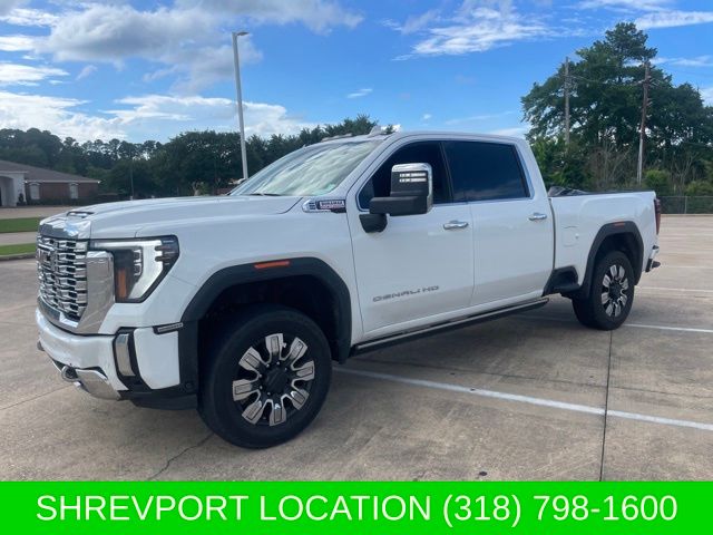 Summit White 2024 GMC Sierra 2500HD Denali Crew Cab 4WD Pickup Truck Four-Wheel Drive Automatic