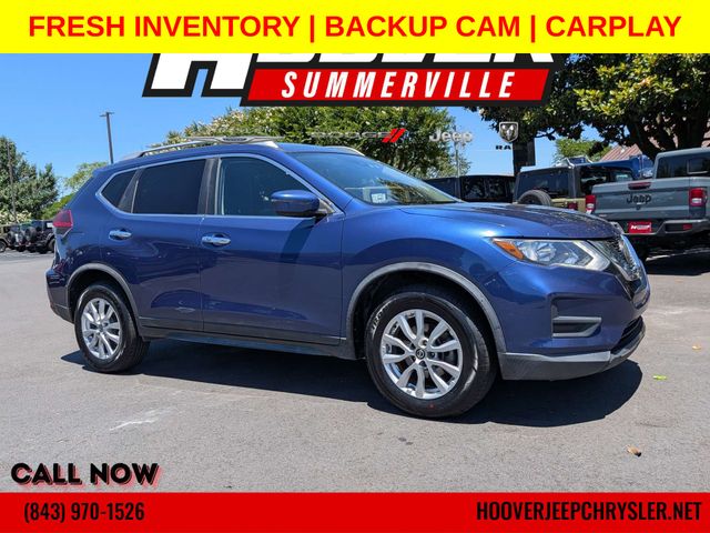 Caspian Blue Metallic 2019 Nissan Rogue SV AWD SUV / Crossover All-Wheel Drive Continuously Variable Transmission